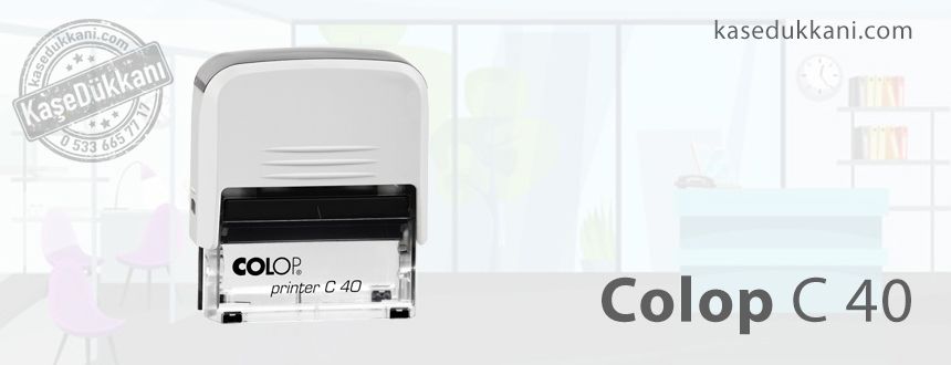 Colop Kaşe C 40 - 58 x 22 mm - Büyük Boy Kaşe