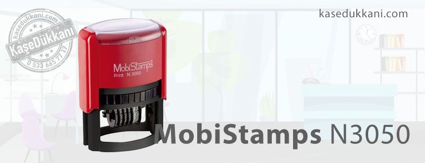 MobiStamps N3050 Elips Numaratör Kaşe - 50 x 30 mm